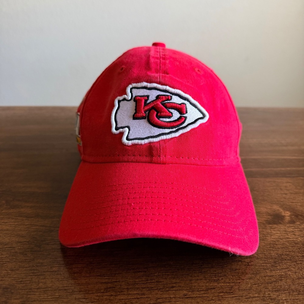New Era Kansas City Chiefs Super Bowl LIV 9TWENTY Adjustable Hat Red Strapback